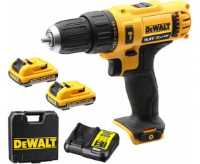 DeWALT DCD716D2 Aku wiertarko-wkrętarka udarowa (30Nm/10,8V/2x2,0Ah) walizka