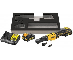 DeWALT DCF500L2G Akumulatorowy klucz zapadkowy 1/4''+ 3/8” (12V/2x3,0Ah)