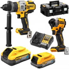 DeWALT DCK2052H1E1T Akumulatorowy zestaw (DCD999+DCF850+18V/1,7Ah/5,0Ah PowerStack) Tstak