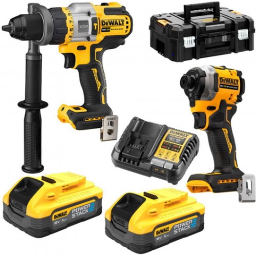 DeWALT DCK2052H2T Akumulatorowy zestaw (DCD999+DCF850+DCB115+2x5,0Ah PowerStack) Tstak