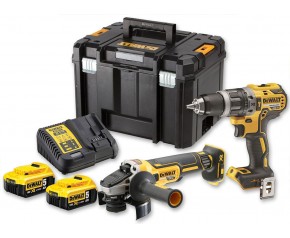 DeWALT DCK2080P2T Kombo pack DCD796 + DCG405 + 2x 5ah + DCB115 + TSTAK