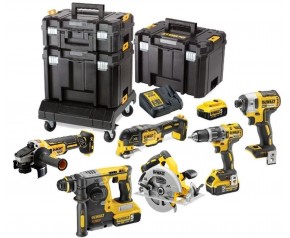 DeWALT DCK685P3T DCD796+DCF887+DCH273+DCG405+DCS570+DCS355+(18V/3x5,0Ah)+3x Tstak