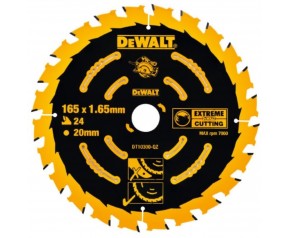 DeWALT DT10300 Tarcza pilarska Extreme 165 x 20 mm, 24 zębów