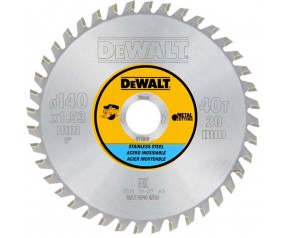 DeWALT DT1918 Tarcza 140x20mm 40T do metalu INOX