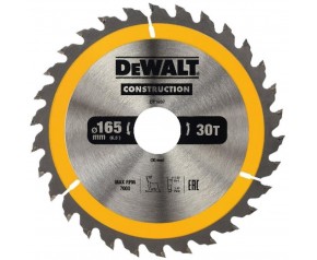 DeWALT DT1937 Tarcza tnąca 165 x 30 mm, 30 zębów