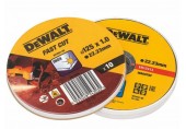 DeWALT DT3507 Zestaw tarcz tnących ze stali nierdzewnej, 125 x 1,0mm, 10 szt.