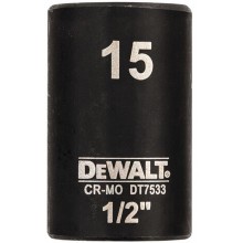 DeWALT DT7533 Płytka nasadka udarowa 1/2”, 15 mm