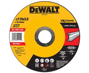 DeWALT DX7927 Tarcza tnąca do metalu 115x22,2 mm, wypukła