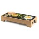 DOMO Bamboo Style Elektryczny grill stołowy Plancha (36x14cm/1000W) DO9270G
