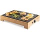 DOMO Bamboo Style Elektryczny grill stołowy Plancha (42x28cm/1800W) DO9271G