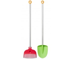 Fiskars MyFirst Zestaw szpadel i grabie 2szt., 88,1cm 1062473