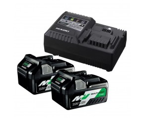 HiKOKI UC18YSL3WEZ Zestaw akumulatorów+ Ładowarka 2x BSL36A18 18V/36V (5,0/2,5+UC18YSL3)