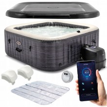 INTEX Pure Spa Greystone Deluxe Hot Tub z systemem wody solnej 28452NP