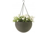 KETER HANGING SPHERE Doniczka rattanowa, podwieszana 35 x 35 cm, mokka 17199246