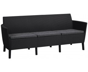 KETER SALEMO 3 Sofa, 187 x 67 x 76 cm, grafit/jasny szary 17209039