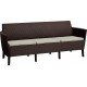 KETER SALEMO 3 Sofa, 187 x 67 x 76 cm, brązowy/bežowy 17209039