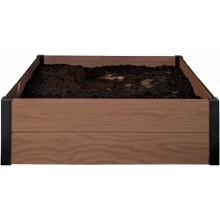 KETER MAPLE SQUARE Obrzeże ogrodowe, 106 x 106 x 32 cm, brązowy 17209665