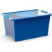 KIS BI BOX L 40L 55x35x28cm niebieski/przezroczysty