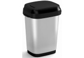 KIS DUAL SWING BIN STYLE S 10L Kosz na śmieci 19 x 25 x 32 cm srebrny