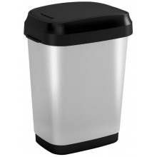 KIS DUAL SWING BIN STYLE M 25L Kosz na śmieci 26 x 37,5 x 48,5 cm srebrny