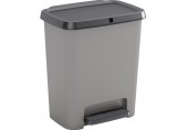 KIS COMPATTA RECYCLING 12+12L Kosz na śmieci z pedałem 38 x 28 x 43 cm szary