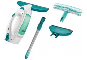 LEIFHEIT Dry&Clean Zestaw: Myjka do szyb z 43 cm rączką, mopem, głowicą ssącą 51016