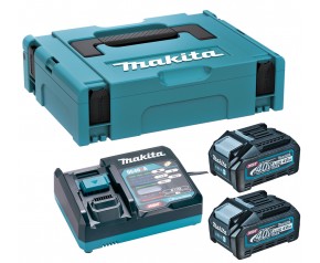 Makita 191J97-1 Zestaw Li-ion XGT 40V 2xBL4040 Akumulator + DC40RA Ładowarka + Makpac 1