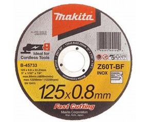 Makita B-45733 Tarcza tnąca 125x0,8x22mm do stali szlachetnej