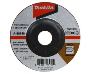 Makita A-80640 Tarcza szlifierska 115x6x22mm Inox