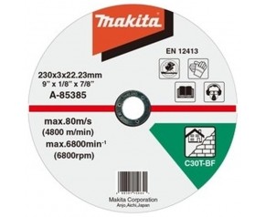 Makita A-85385 Tarcza tnąca 230x3x22mm do kamienia