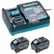 Makita 1911V6-0 Zestaw Li-Ion XGT 40V 2xBL4050F+1xDC40RA