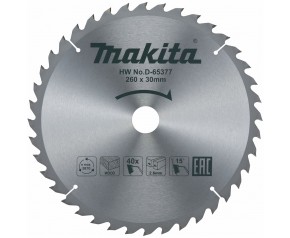 Makita D-65377 tarcza tnąca 260mm x 30mm, 40T