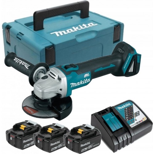 Makita DGA504RT3J Szlifierka kątowa akumulatorowa (125 mm/18 V/3 x 5,0 Ah) Makpac