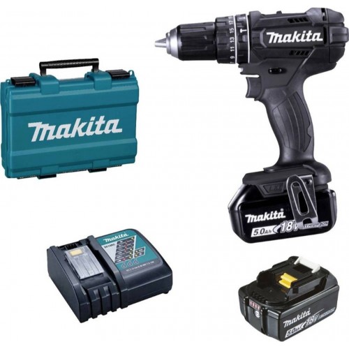 Makita DHP482RTEB Akum. wiertarko-wkrętarka Li-ion Black Edition (2x5,0Ah/18V) Makpac