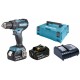 Makita DHP485SFJ Akumulatorowa wkrętarka udarowa bezszczotkowa LXT (18V/2x3,0 Ah) Makpac