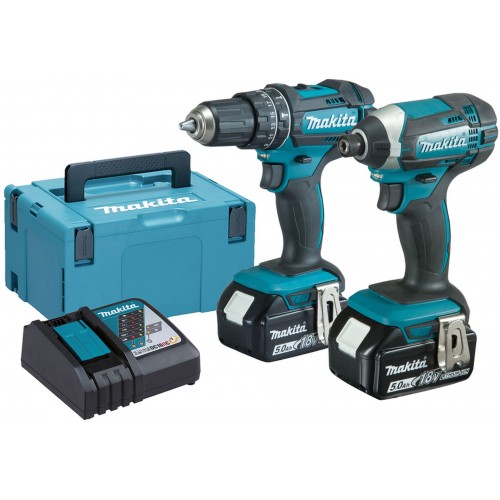 Makita DLX2131TJ Zestaw DHP482 + DTD152 Li-ion LXT 18V, bez aku Z