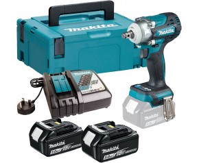 Makita DTW300RTJ Akumulatorowy klucz udarowy 1/2" Li-ion LXT (330Nm/18V/2x5,0Ah) Makpac