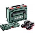 Metabo 4 akumulatory LiHD 18V/10.0Ah + ładowarka ASC 145 DUO + metaBOX 685143000