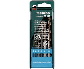 Metabo 627119000 6 części Kaseta z wiertłami HSS-CO