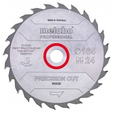 Metabo "Precision cut wood - P" Tarcza tnąca 160X20, Z24 WZ 20° 628031000