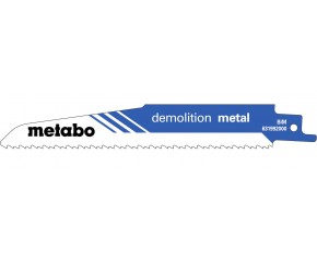 Metabo „Demolition metal" 5 Brzeszczotów szablastych 150 x 1,6 mm 631992000