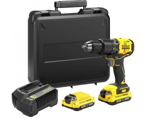 Stanley SFMCD715D2K V20 Wiertarko-wkrętarka udarowa (60Nm/18V/2x2,0Ah), walizka