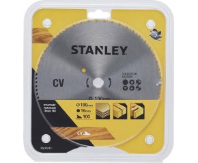 Stanley STA10215-XJ Tarcza pilarska 190 x 16 mm, 100 zębów