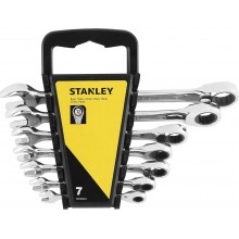 Stanley STMT82846-0 Zestaw kluczy płasko-oczkowych z grzechotką (8-19mm), 7szt