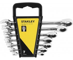 Stanley STMT82846-0 Zestaw kluczy płasko-oczkowych z grzechotką (8-19mm), 7szt