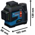 BOSCH GLL 12V-100-33 CG PROFESSIONAL Laser liniowy, L-BOXX 136, GBA 12V 2.0Ah 0601065401