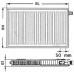 Kermi Therm X2 Profil-V Grzejnik zaworowy 11 500 / 1600 FTV110501601R1K