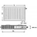 Kermi Therm X2 Profil-V Grzejnik zaworowy 22 500 / 2300 FTV220502301R1K