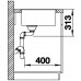 BLANCO SUBLINE 400-F Silgranit PuraDur alumetalik z korkiem InFino 523496