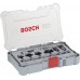 BOSCH Zestaw frezów do wykańczania i wyrównywania, trzpień 1/4", 6 szt. 2607017470